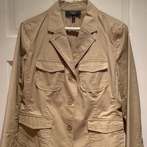 Talbots Petite Khaki Blazer